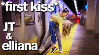 Dance Moms Elliana Walmsley FIRST KISS with JT Church Adorable [upl. by Corbett]