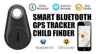 Smart Bluetooth 40 GPS Tracker Locator I AntiLost GPS Tracer amp Alarm iTag For Pet Dog Keys [upl. by Hillell]