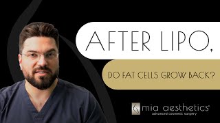 Do Fat Cells Grow Back After Lipo  Mia Aesthetics [upl. by Andrei515]