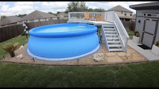 Intex EasySet Pool Set Up [upl. by Elleryt]