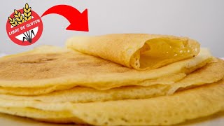 PANQUEQUE SIN TACC con 4 ingredientes receta fácil de panqueques sin gluten [upl. by Oniuqa]