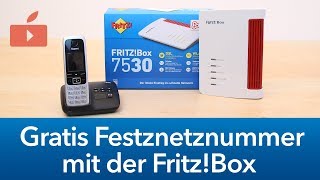 FritzBox Gratis Festnetzrufnummer einrichten [upl. by Eiramana824]