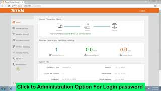 How To Change Tenda N301 Router Wifi Password amp Login Password Easily Tutorial [upl. by Kcirrez]