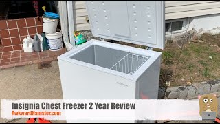 Insignia Chest Freezer 2 Year Review [upl. by Parke236]