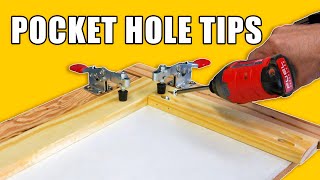 Pocket Hole Tips  Pocket Hole Jig Tricks [upl. by Fenn]