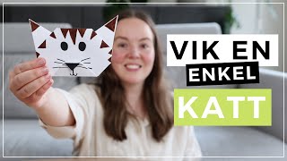 Vika en katt  enkel origami [upl. by Powell]