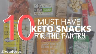 10 MUST HAVE KETO SNACKS TO HAVE IN YOUR PANTRY  4 Easy Keto Snack Recipes for on the go [upl. by Theo]