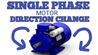 HOW TO CHANGE SINGLE PHASE MOTOR DIRECTION [upl. by Liberati783]