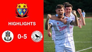 Caerleon 05 Cwmbrân Town  Gwent FA Senior cup  Quarter final highlights [upl. by Gypsie]