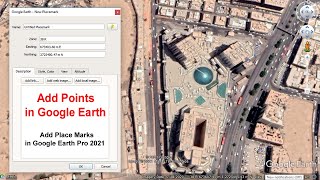 How to Add Place Marks in Google Earth  Add Points in Google Earth Pro 2021 [upl. by Ayrad]