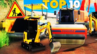 TOP 10 PUBLIC WORKS MODS  Farming Simulator 19 [upl. by Helmer67]