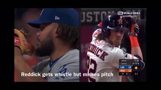 Astros Cheating All the Whistles World Series Dodgers Game 5 [upl. by Durstin]