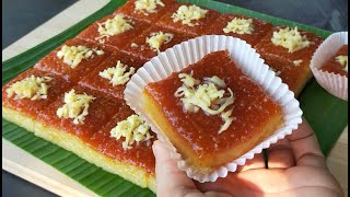 CASSAVA CAKE BARS  3 INGREDIENTS ONLY  EASY CASSAVA CAKE RECIPE [upl. by Marchal844]