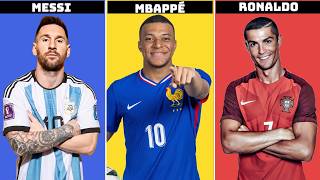 Comparison Messi vs Mbappe vs Ronaldo [upl. by Demetre]