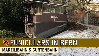 Funiculars in Bern Switzerland The Marzili Funicular amp Gurten Funicular [upl. by Eceinaj]