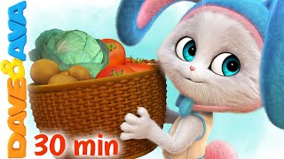 🥬 Oh John the Rabbit  Dave and Ava Nursery Rhymes  Kids Songs 🥬 [upl. by Alecram]