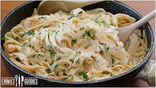 Easy Fettuccine Alfredo Recipe [upl. by Imhskal]