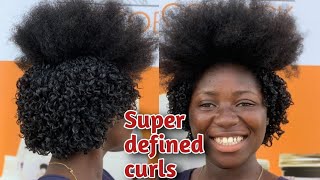 🔥WATCH Natural Kinky Hair Transformed To Super Defined curls  Transforming 4a 4b amp 4c Natural Hair [upl. by Gundry902]