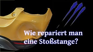 Stoßstange reparieren ausbeulen  Tutorial [upl. by Stauder]