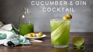 cucumber amp gin or grappa cocktail [upl. by Latt]