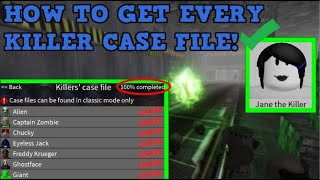 How To Get All Killer Case Files Roblox Survive And Kill The Killers In Area 51 [upl. by Nnylidnarb744]