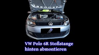 VW Polo 6R Stoßstange hinten abmontieren  Tutorial [upl. by Lash]