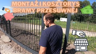 Montaż bramy przesuwnej Koszt ogrodzenia frontowego i bramy [upl. by Nodarse250]