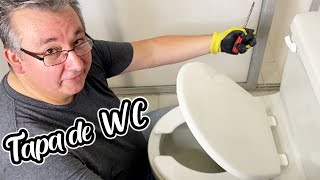 COMO CAMBIAR LA TAPA DEL WC en 5 MINUTOS [upl. by Suolekcin]