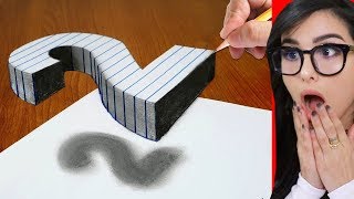 How To Draw 3D ART illusion On Paper [upl. by Sikes]