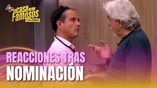 REACCIONES tras la nominación  La casa de los famosos Colombia [upl. by Valenka]