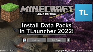 How To Install Data Packs In TLauncher 2022 [upl. by Scherman]