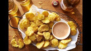 Fried Pickles amp RoundhouseKick Sauce  Southern Living [upl. by Ahsuas58]