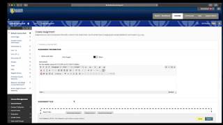 Creating Assignments in Blackboard [upl. by Gherlein401]