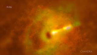 See M87s Black Hole Jet in Amazing Chandra XRay Telescope Imagery [upl. by Aihsa]