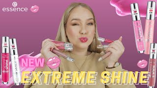 NEW essence EXTREME Shine Volume Lipgloss ✨ All 15 Shades Swatched 💋 Cosmetix [upl. by Ranzini]