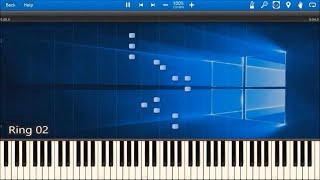 WINDOWS 10 SOUNDS IN SYNTHESIA [upl. by Bertilla99]