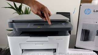 HP Laserjet Learn How To Copy Your Document On Printer and Copy From HP Smart App [upl. by Argella]