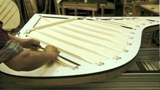 Manufacturing of Bechstein Pianos 312  The soundboard [upl. by Nanaj]