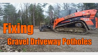 How To Fix Annoying Potholes In a Gravel Driveway [upl. by Nelleh]