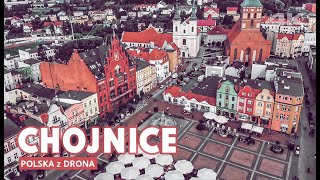 CHOJNICE miasto z lotu ptaka Stare miasto  Polska z drona  4K [upl. by Nylemaj694]