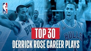 Derrick Roses UNREAL Top 30 Plays [upl. by Ahsinirt]