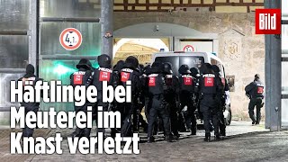 Gefängnismeuterei Polizei stürmt Knast in Thüringen  JVA Untermaßfeld [upl. by Iccir]