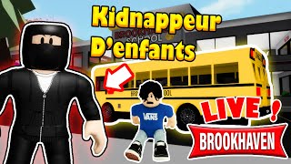 Live Roblox  LE KIDNAPPEUR DENFANTS DE LA NOUVELLE MISE À JOUR SUR BROOKHAVEN 😁 [upl. by Chrisoula]