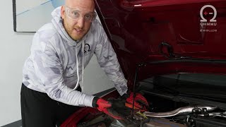 Tesla Model S  12V Battery Installation Ohmmu [upl. by Gainor]