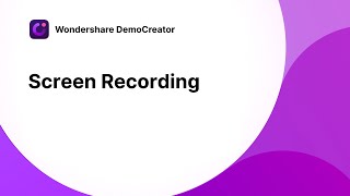 How to Record PC Screen  Wondershare DemoCreator Tutorial [upl. by Lerud517]